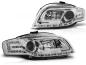Preview: LED Tagfahrlicht Design Scheinwerfer für Audi A4 B7 05-08 chrom